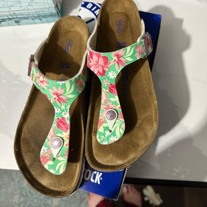 Birkenstock Gizeh floral sfb 39